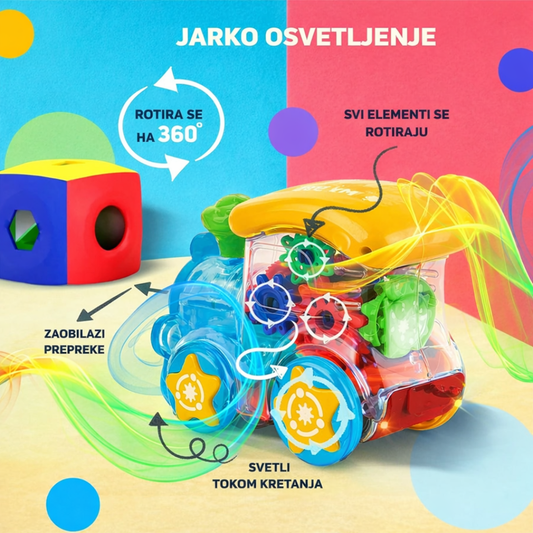 Svetleći vozić sa mehanizmom