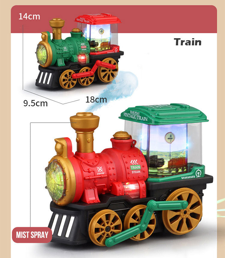 Svetleći voz sa dimom