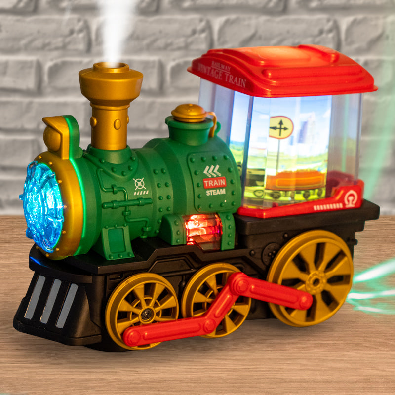 Svetleći voz sa dimom