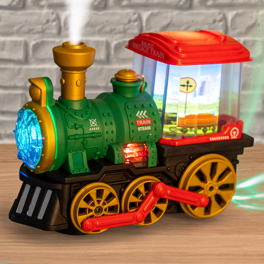 Svetleći voz sa dimom