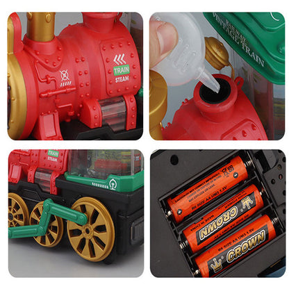 Svetleći voz sa dimom