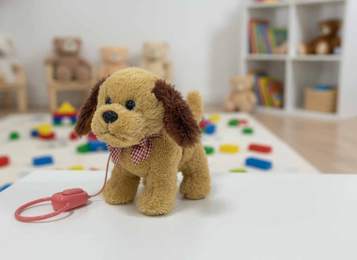 Plišani ljubimac koji šeta i Mjauče-Laje