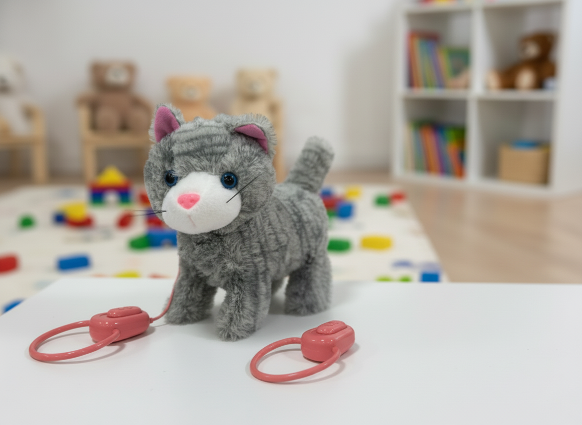 Plišani ljubimac koji šeta i Mjauče-Laje